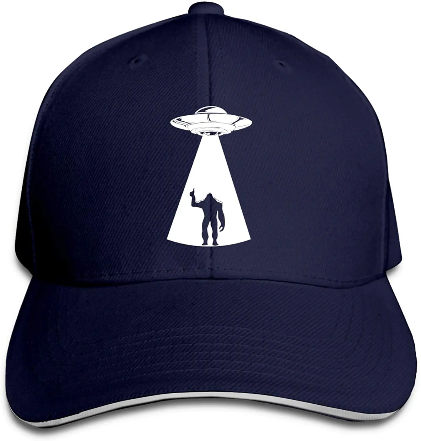 

UFO Bigfoot сэндвич-Кепка с принтом, бейсболка, головной убор, унисекс, уличная кепка черного цвета