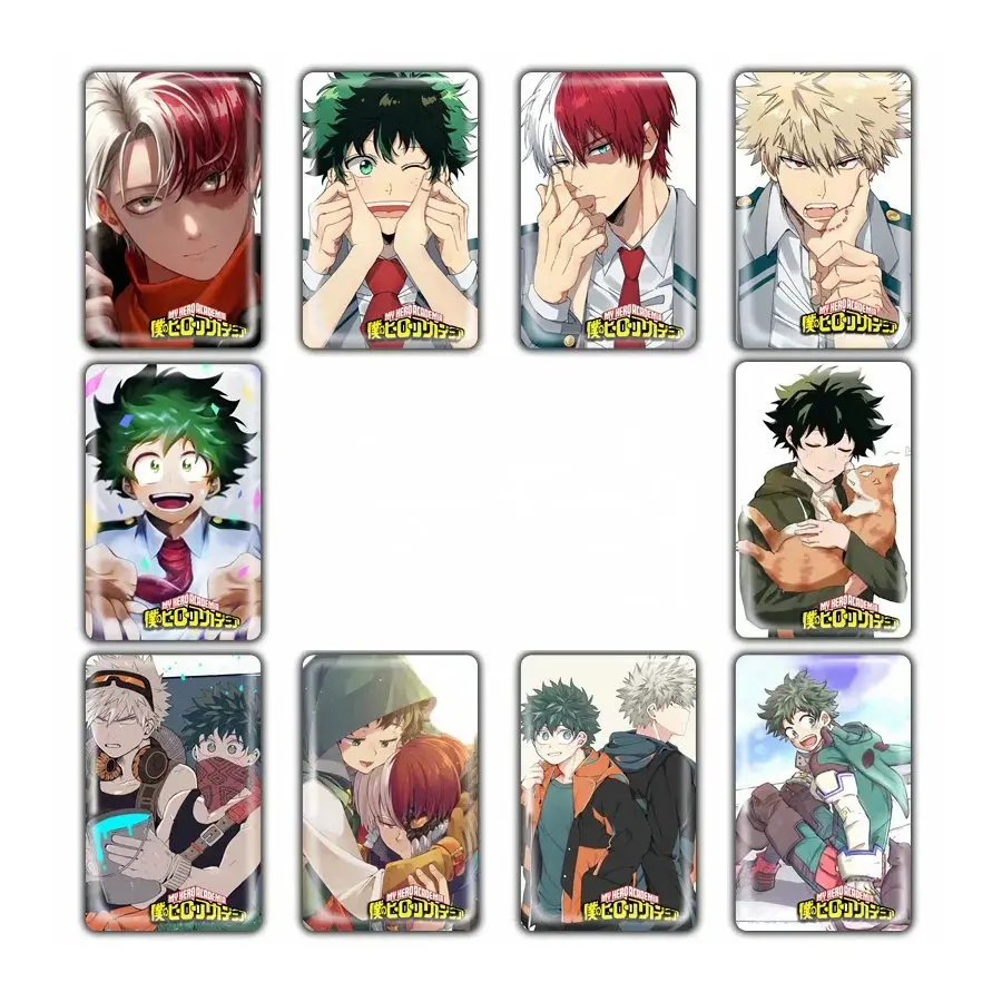 

My Hero Academia Card Sticker Smooth Surface DIY Decoration Bus ID Anime Stickers