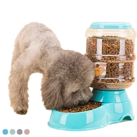 3 5l 5 colors pet cat automatic feeders plastic dog water bottle large capacity food water dispenser cats dogs feeding bowls