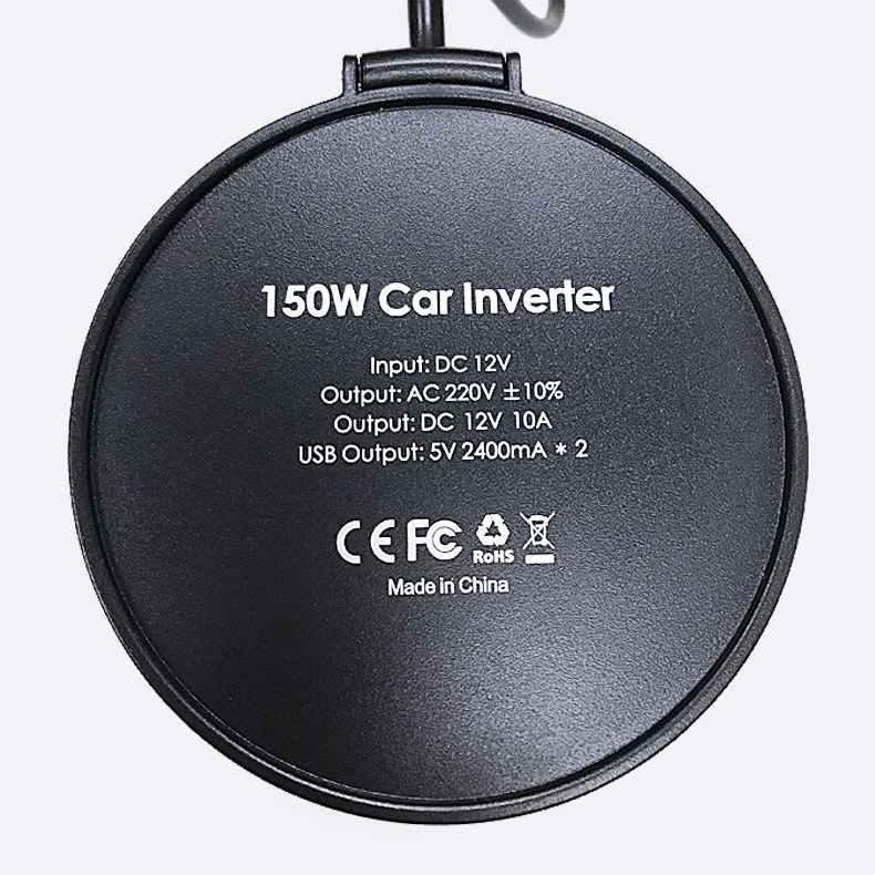 New Dual USB 12V to 220V Power converter For 150W Cup Type Car Inverter Booster |