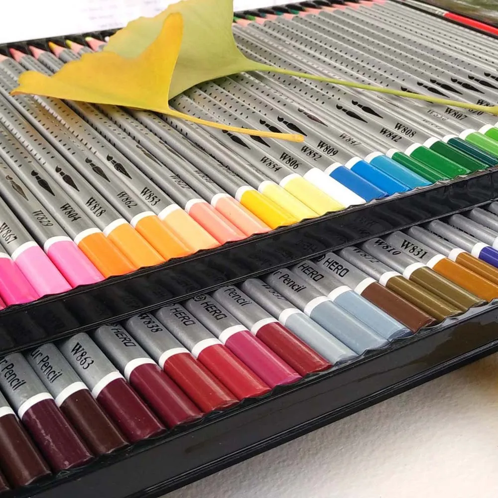 72 цвета профессиональные акварельные карандаши набор для рисования цветные