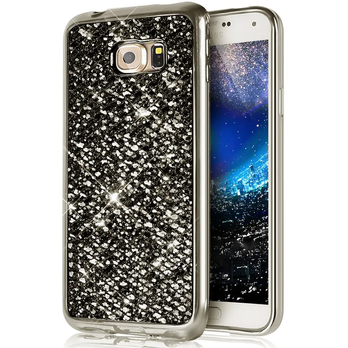 Black A7 A750 покрытие блеск мягкий чехол КРЫШКА ДЛЯ samsung Galaxy A6 A8 J4 J6 плюс J8 A9 S8 S9 S7 S6 край A5 A7 ТПУ - Цвет: Black