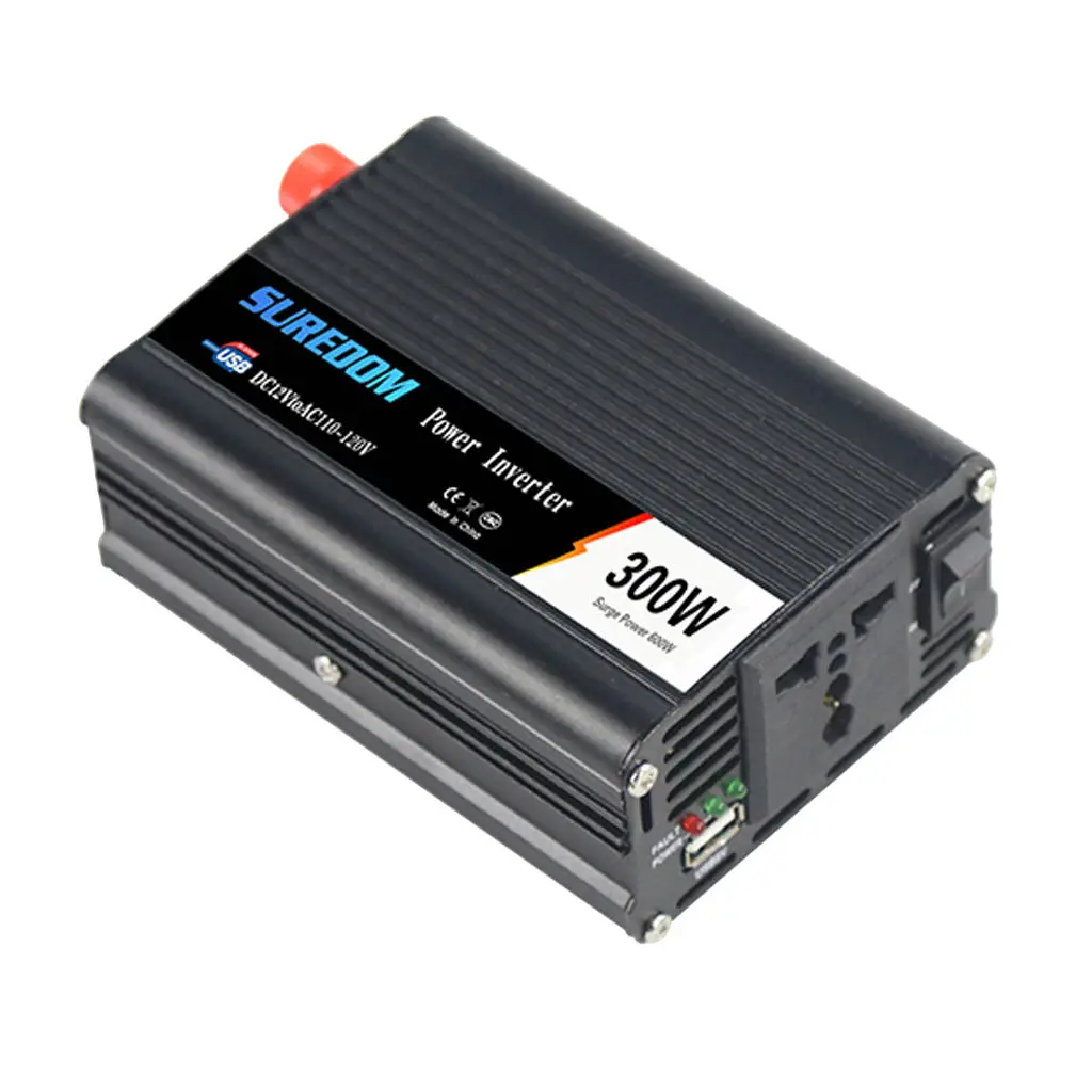 

Автомобильный инвертор напряжения, 12 В постоянного тока в 300 В переменного тока, Вт, USB-адаптер для зарядного устройства, автомобильная замен...