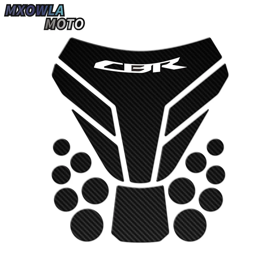 

For CBR 600 900 1000 Tankpad 3D Carbon Look Motorcycle Tank Pad Protector Stickers