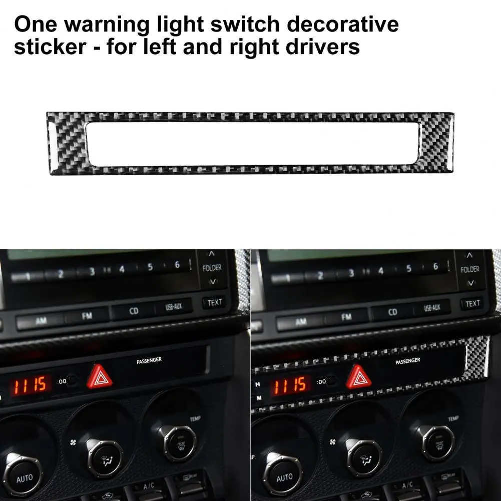 

Excellent Durable Interior Warning Light Switch Panel Trim Anti-corrosive Panel Sticker Easy Installation