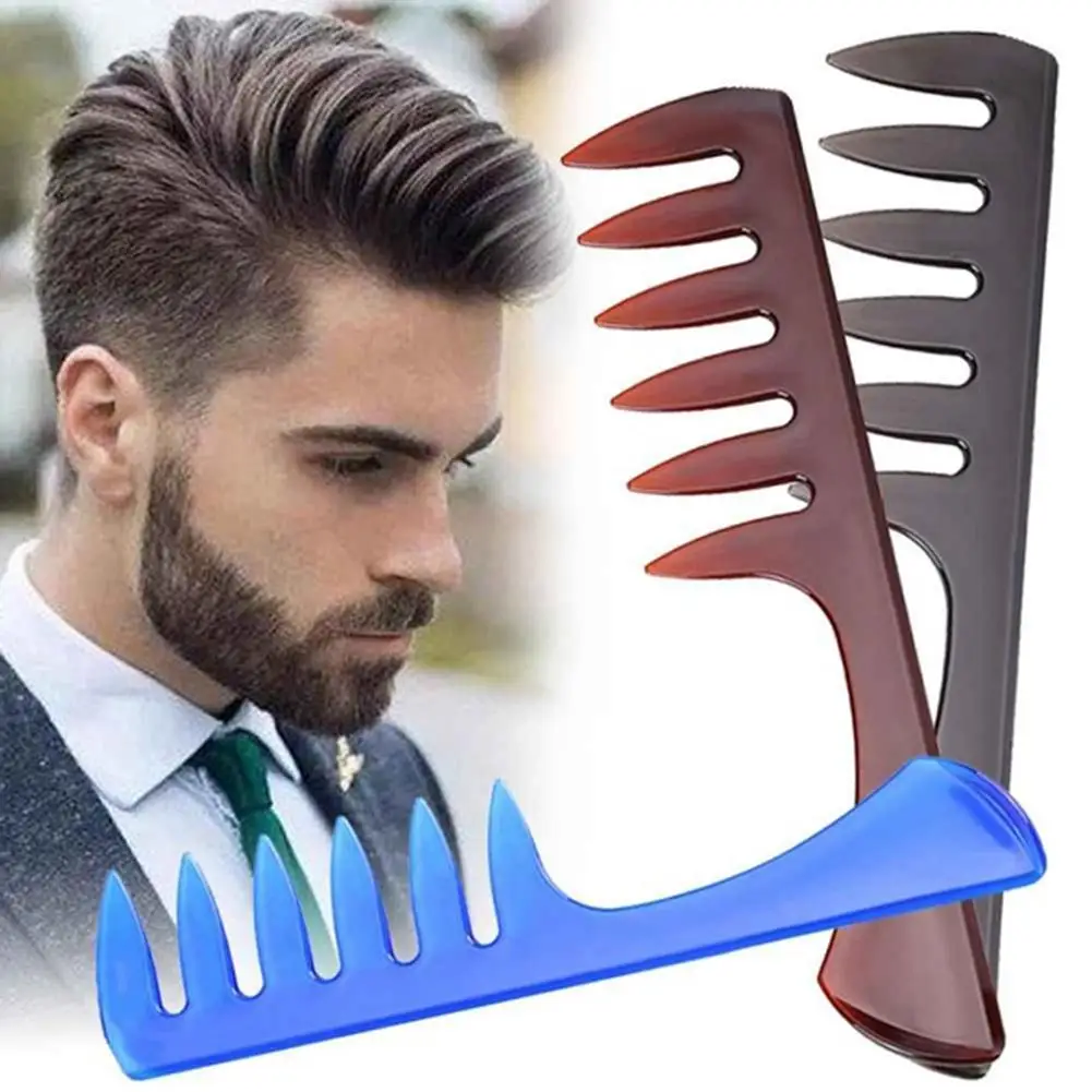 

Professional Men Wide Tooth Comb Salon Hairdressing Styling Hair Brush