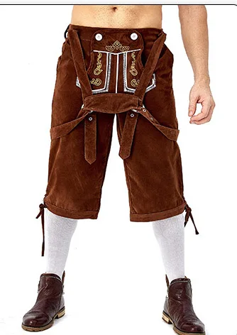 Традиционный немецкий пивной мужской костюм Oktoberfest Bavarian Deluxe Lederhosen шорты на