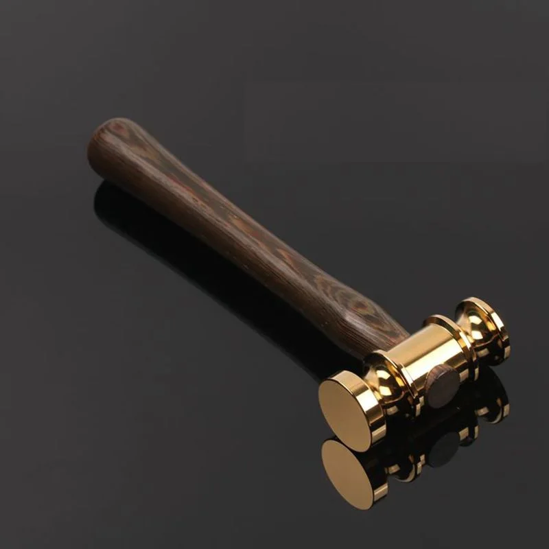 18K Золотые молоток ручной работы деревянные аукционный для юрист судья