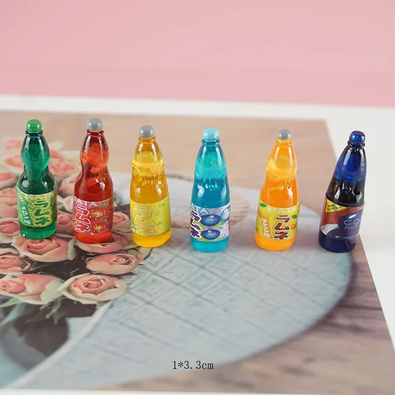

10Pcs Resin Wine Drink Bottle Charms Simulated Drink Pendants Diy HandMade Earings Necklace Fashion Jewelry decoration