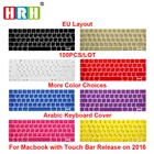 100 шт., силиконовые накладки на клавиатуру для MacBook Pro 13 дюймов, A1706, A2159 Pro 15 дюймов, A1707, A1990