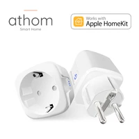 athom homekit wifi plug socket siri voice remote control eu 16a home automation