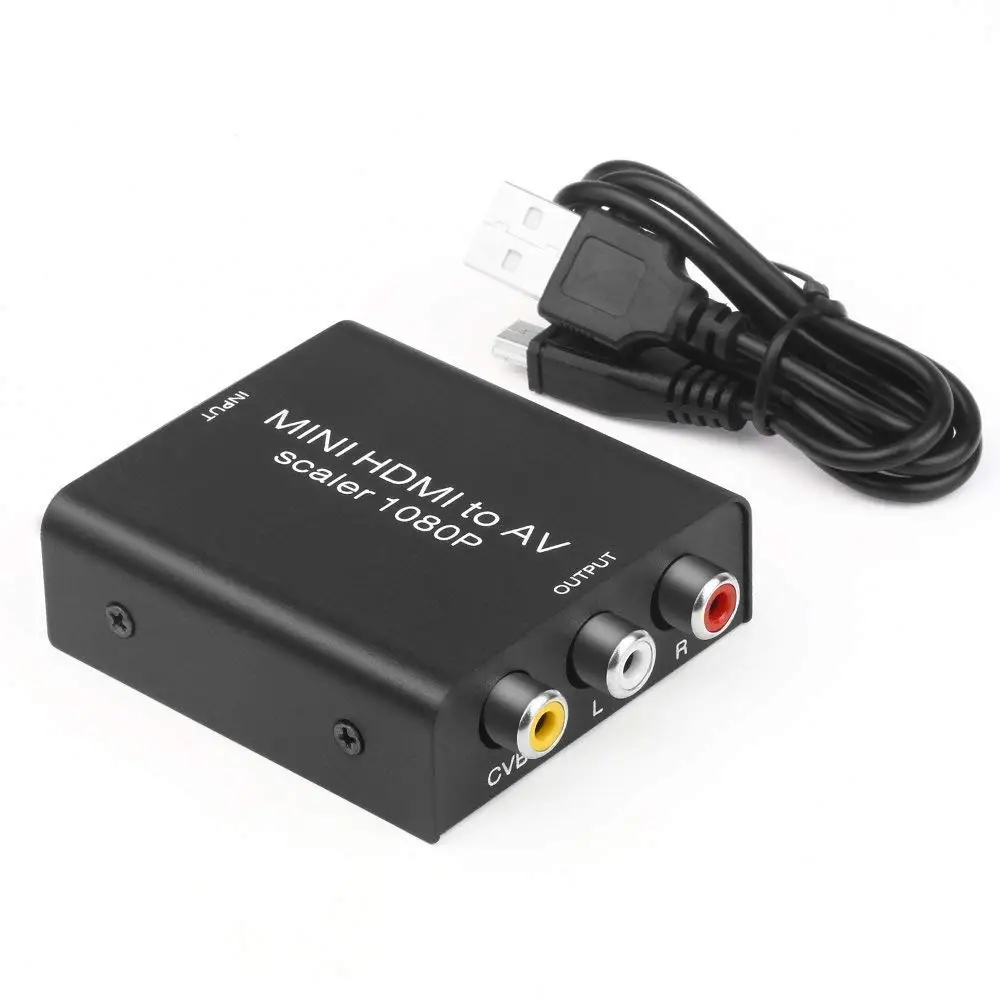 Onvian HDMI К AV конвертер адаптер 1080P к 3 RCA CVBS сплиттер видео и аудио Поддержка PAL/NTSC |