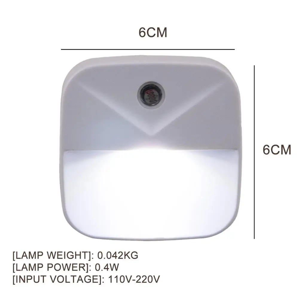 Подключаемый ночник миниатюрный автоматический светильник с сенсорным