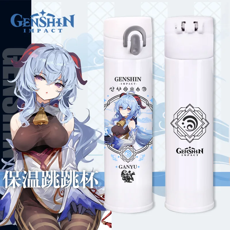 

Genshin Аниме игра Loli Maiden милый мультфильм стакан воды Осень преппи тренд шик каваи девушка косплей Klee Genshin Game Water Cup