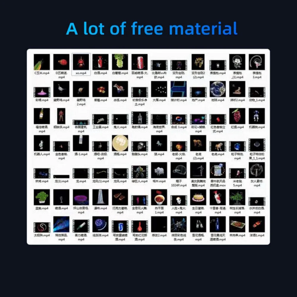 3D голографический проектор Веерообразный рекламный удаленный дисплей веер