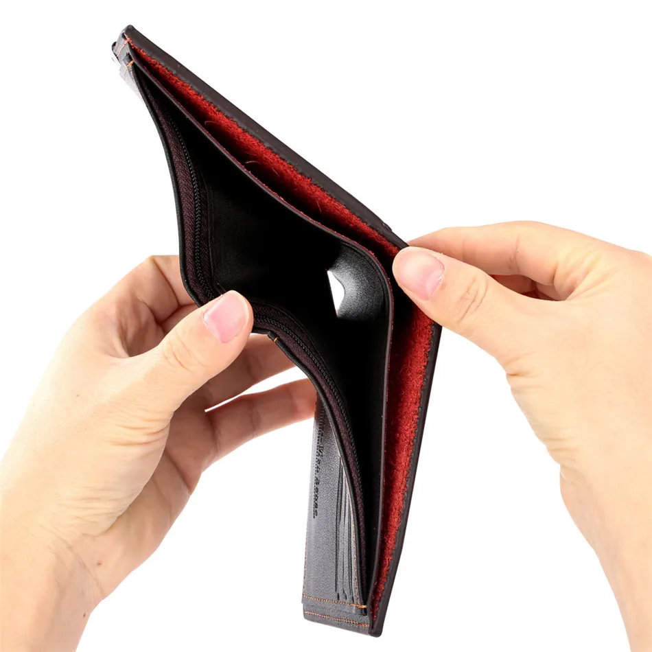 

My Man, I Love You Personalized Men's Wallet PU Leather Folding Purse Special Text Printed Card Package Male Short Wallets