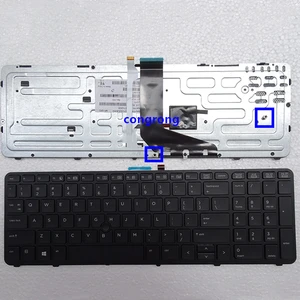 95% новый ноутбук английскую клавиатуру для HP ZBOOK 15 ZBOOK 17 US клавиатура с рамкой с подсветкой с точки пальца черный
