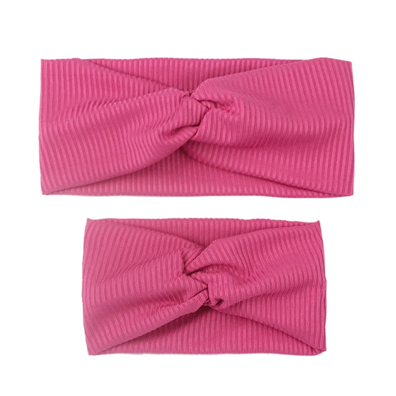 

2Pcs Baby Headband Parent-child Hairband Mom & Baby Twist Knot Newborn Turban Kids Women Hair Accessories Headwear Sets