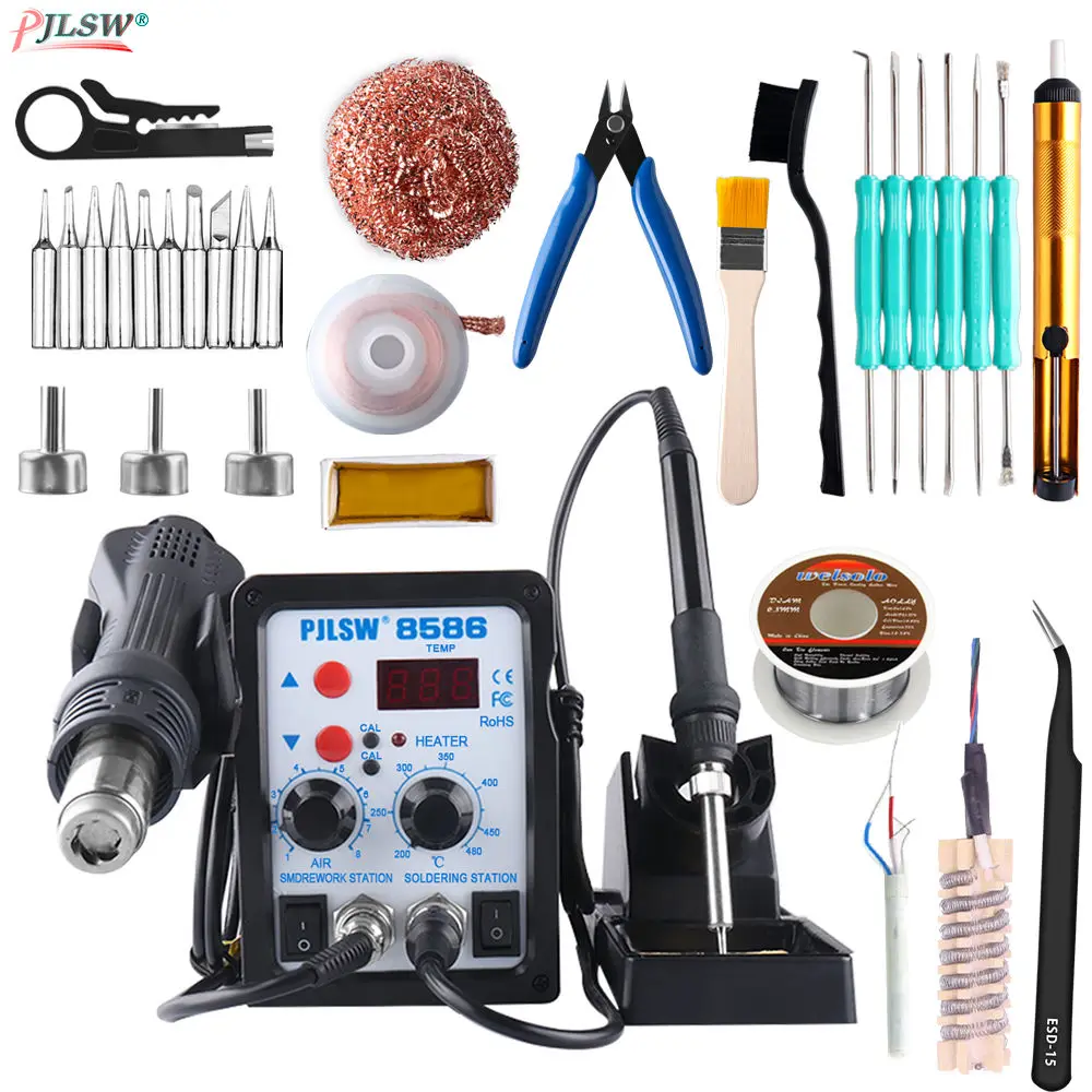 Паяльная станция ESD 8586 700 Вт со светодиодный подсветкой | Инструменты