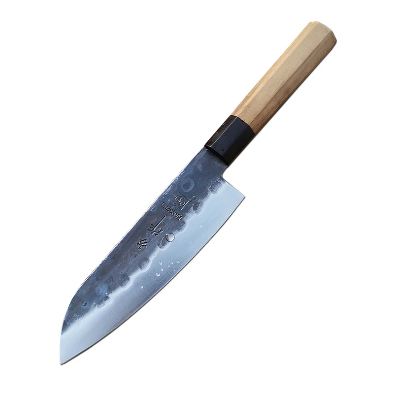 Нож Santoku ручной работы японский шеф нож из высокоуглеродистого пластика AUS10 7