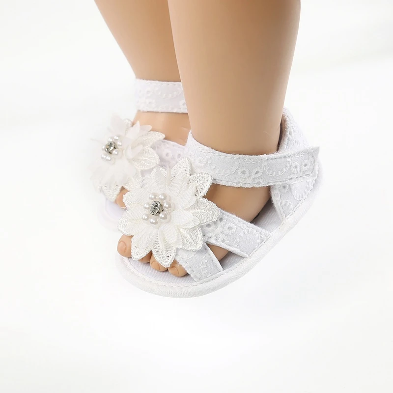 

2020 Baby Girls Shoes Breathable Anti-Slip Sandals Butterfly-knot Pattern Sandals Toddler Soft Soled First Walkers 0-18M