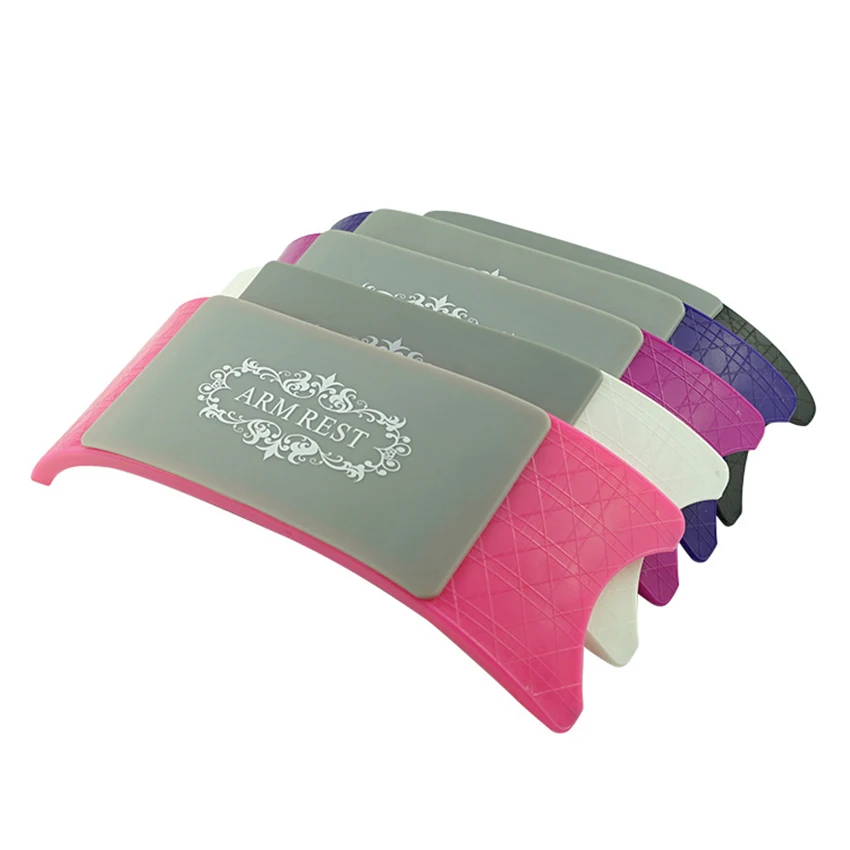 

Nail Arm Rest, Hand Rest for Nail Silicone Manicure Hand Pillow Non-slip Table Desk, Pink, Black, White, Purple, Rose Red