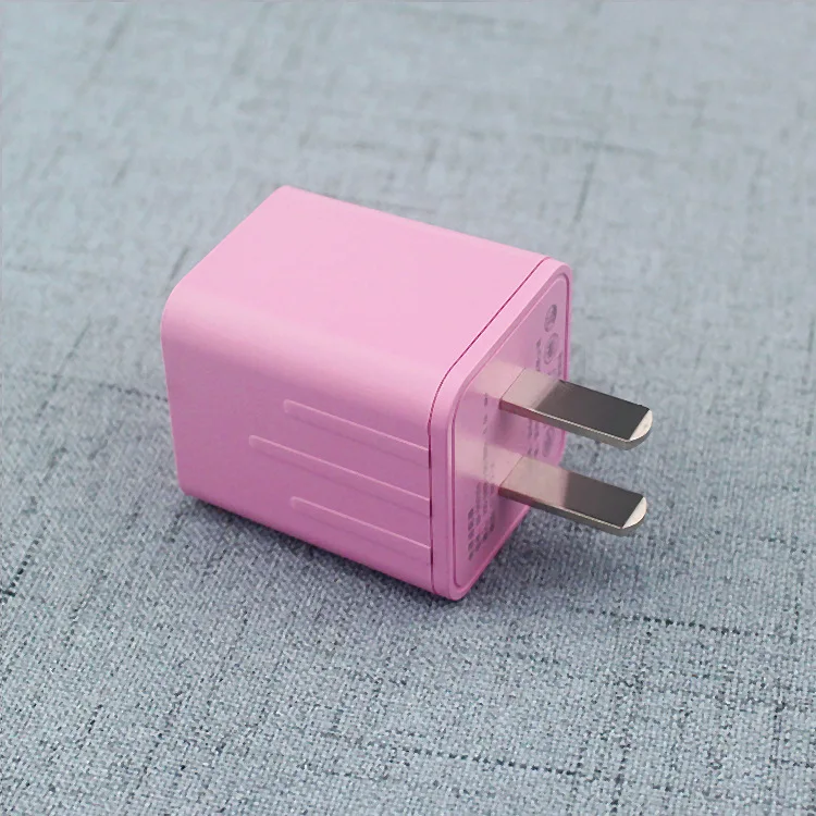 США розовый разъем USB зарядное устройство Быстрая зарядка для телефона адаптер