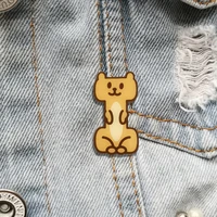 fashion womens brooch vintage animal pins for backpacks hat coat cartoon acrylic dog jewelry badges scarf buckle christmas gift