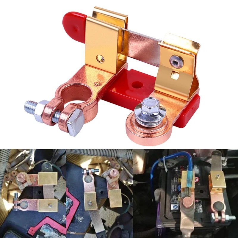 

12V/24V красный латуневый автомобильный Аккумуляторный нож переключатель батарея изолятор на переключатель включения/выключения отключите р...