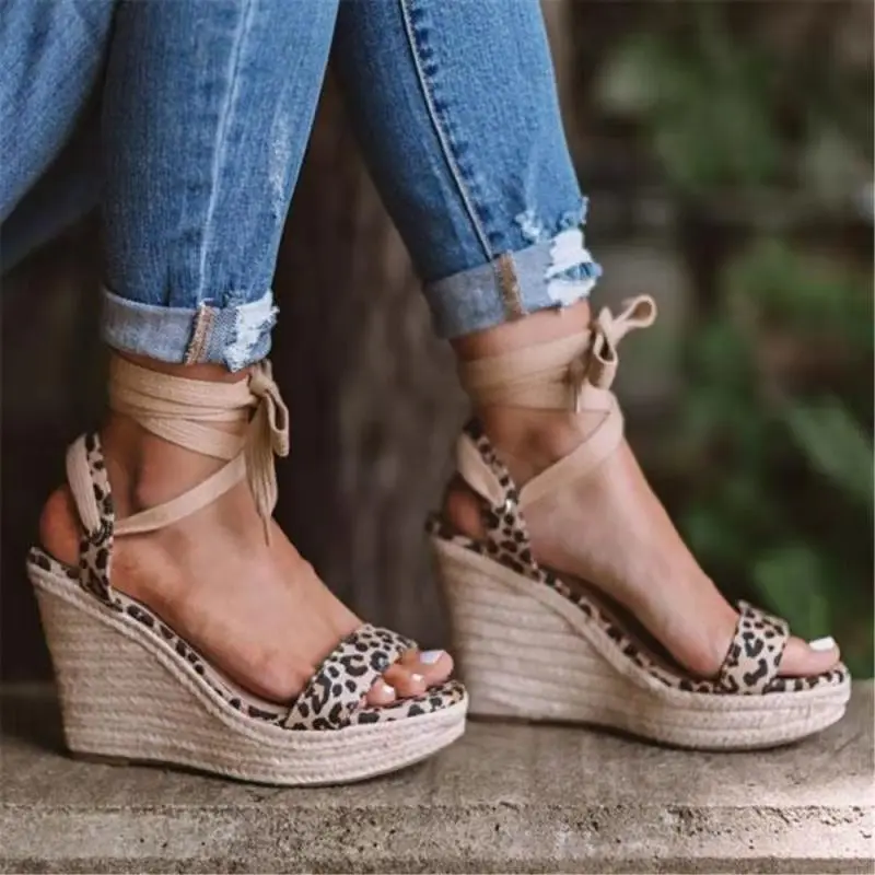 Women's Ladies Sandals Casual Fashion Peep Toe Wedges Platforms Fish Mouth Buckle Summer Casual Roman Sandals Shoes 2021