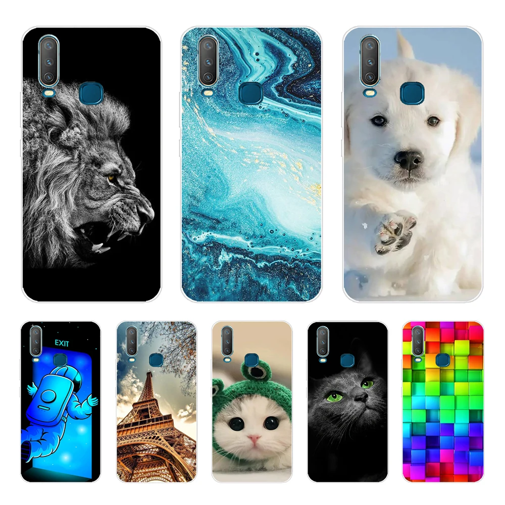 ДЛЯ Vivo Y11 силиконовый чехол 2019 Y17 Y15 Y12 Y3 36 35 дюймов Мягкий из ТПУ задняя крышка 15 12 3