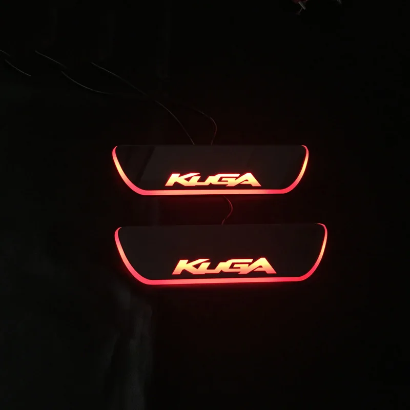 

DNO Trim Pedal LED Car Light Door Sill Scuff Plate Pathway Dynamic Streamer Welcome Lamp For Ford Kuga Escape 2008 - 2018 2019