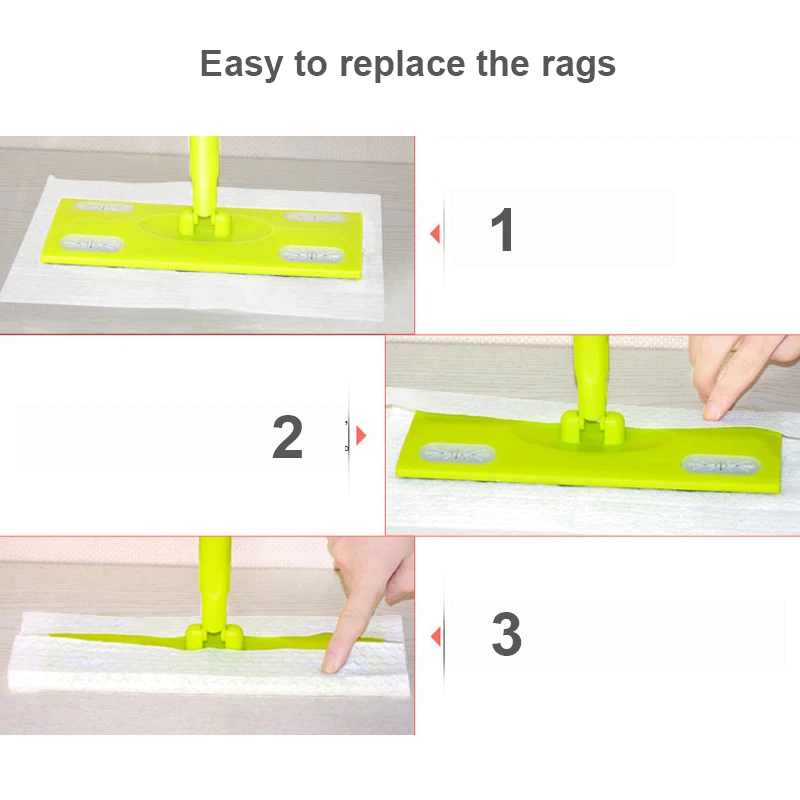 Плоская Швабра для уборки пыли чистки пола сухая одноразовая тряпка удаление