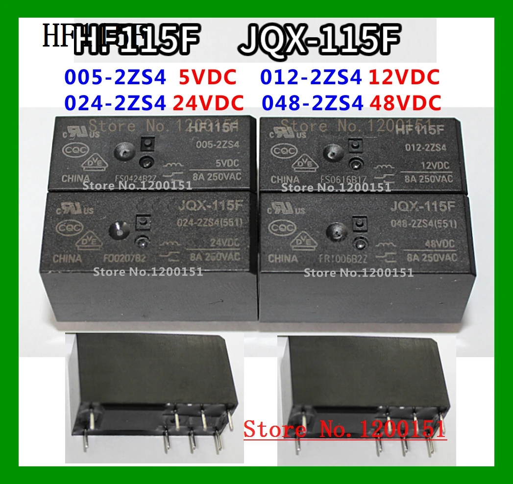 

JQX115F 012-1H3BF 12 В 6 16 А