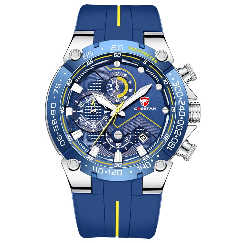 

New Watches Mens Luxury Brand Big Dial Watch Men Waterproof Quartz Wristwatch Sports Chronograph Clock