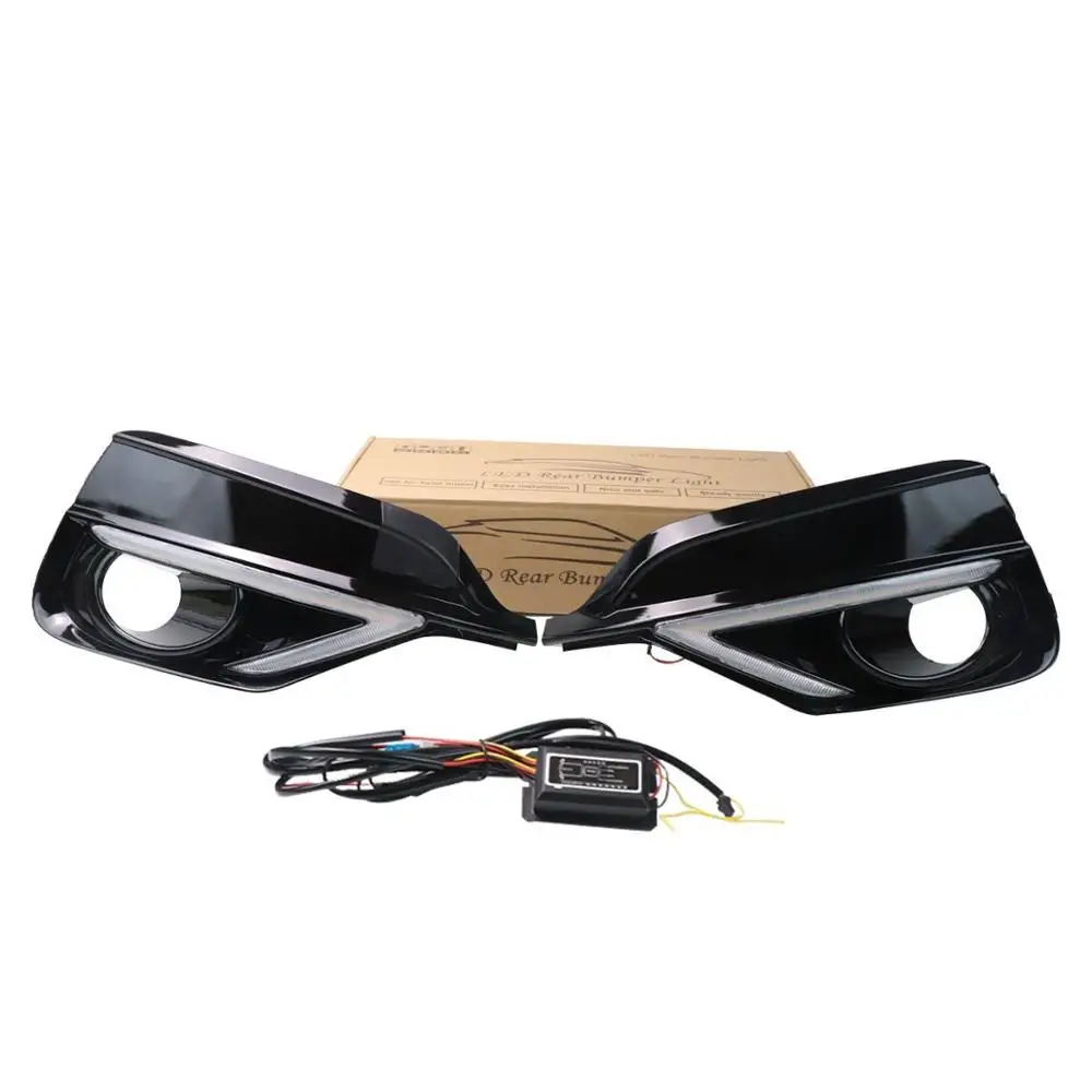 

1Pair For Honda Fit Jazz Sport RS 2018 2019 Turn Yellow Signal Relay Waterproof Car DRL 12V LED Daytime Running Light Fog Lamp