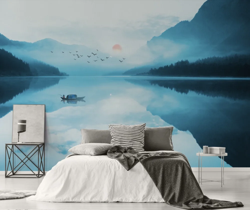 Настенные обои на заказ новинка в китайском стиле современный минималистичный