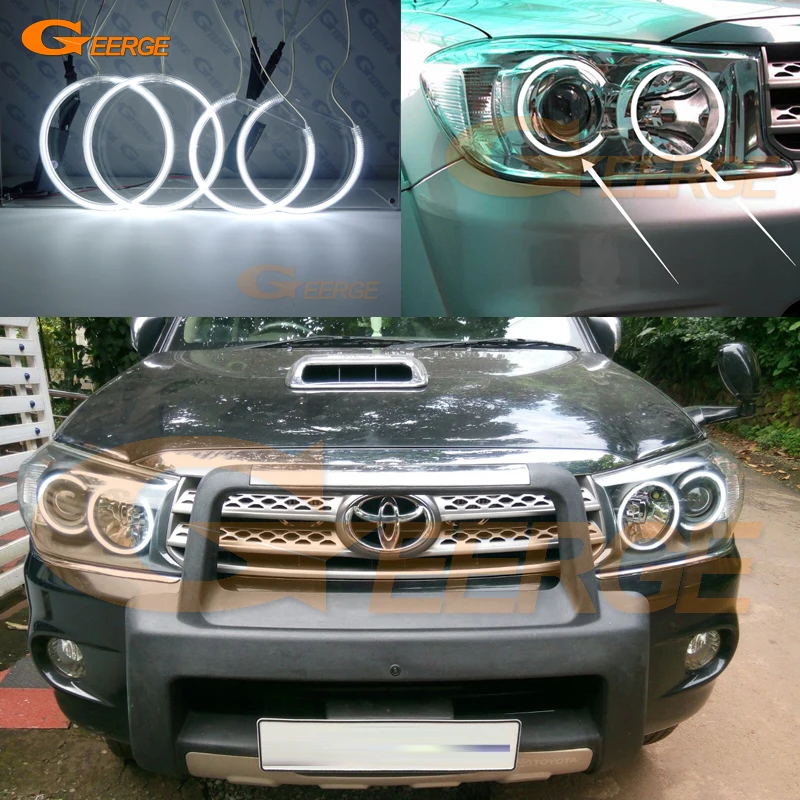 Для Toyota FORTUNER 2008 2009 2010 отличный ультра яркий CCFL ангельские глазки Halo кольца