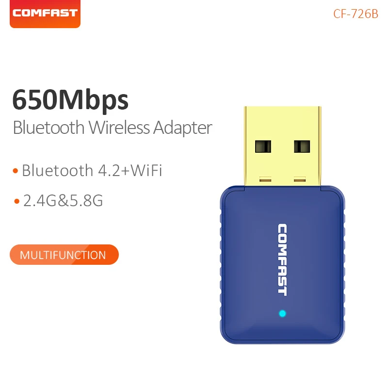 Сетевая карта Comfast USB Bluetooth 4 2 802.11ac два диапазона ГГц и 5 Беспроводной Wi Fi адаптер