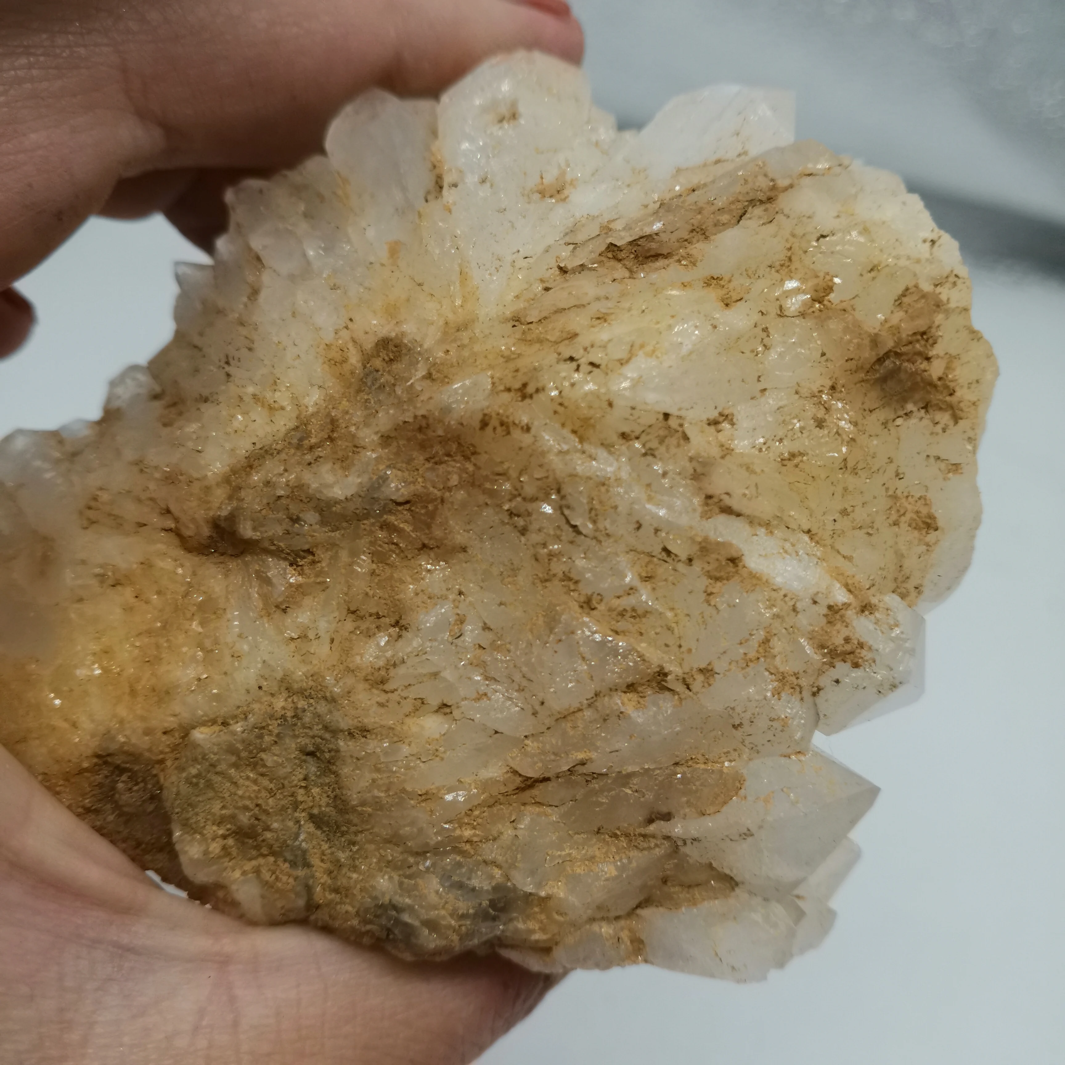 275 г красивый аура Кристалл кварц кластера точка образцы минералов для исцеления