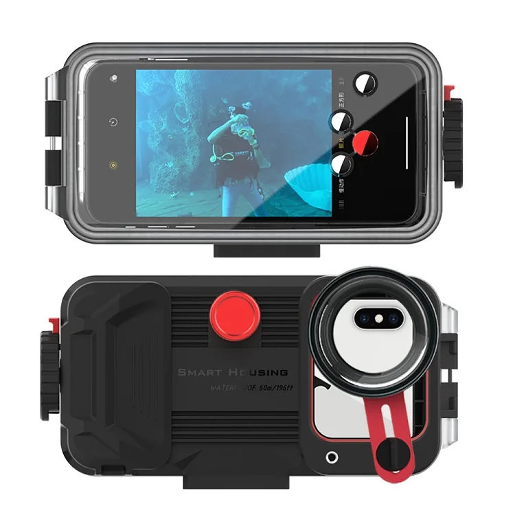 

Underwater Phone Case For Huawei P20 P30 Pro Mate 20 30 Pro 60M Waterproof Phone Housing With HD Lens For Diving Swimming 1pc
