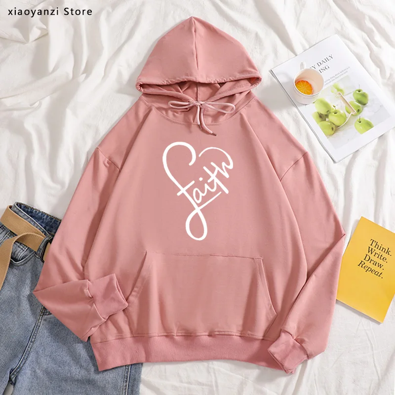 

Women Faith Love Print hoodies Women New Fashion sweatshirts Casual Harajuku Hipster Tumblr pullovers