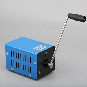outdoor portable travel wild power outage emergency high power diy hand cranked generator usb mobile phone charger free global shipping