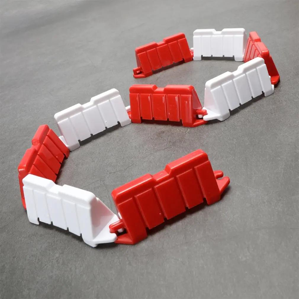 

100PCS/Set Road Barrier DIY Racing Track Design Drifting Race Track 6.2*1.8*2.5CM