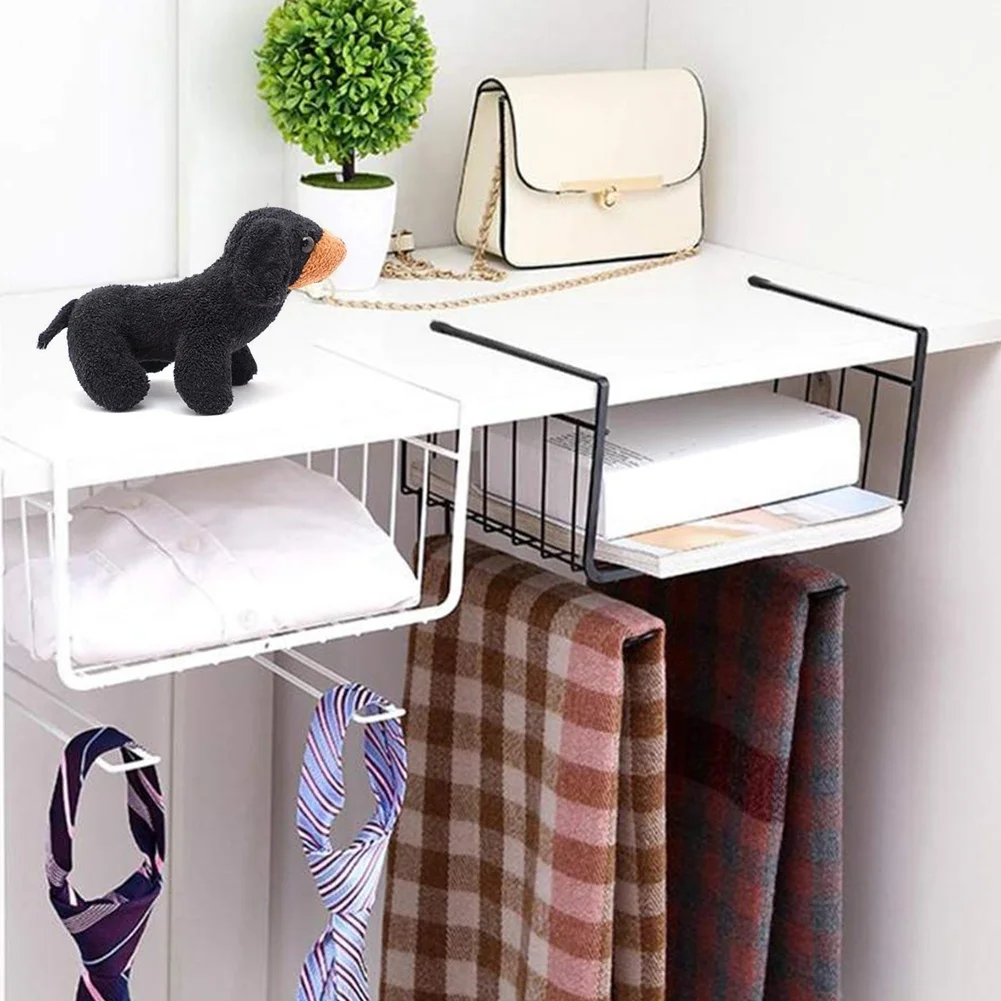 

Вешалка-органайзер на дверь шкафа, под полка-корзина для хранения градусов