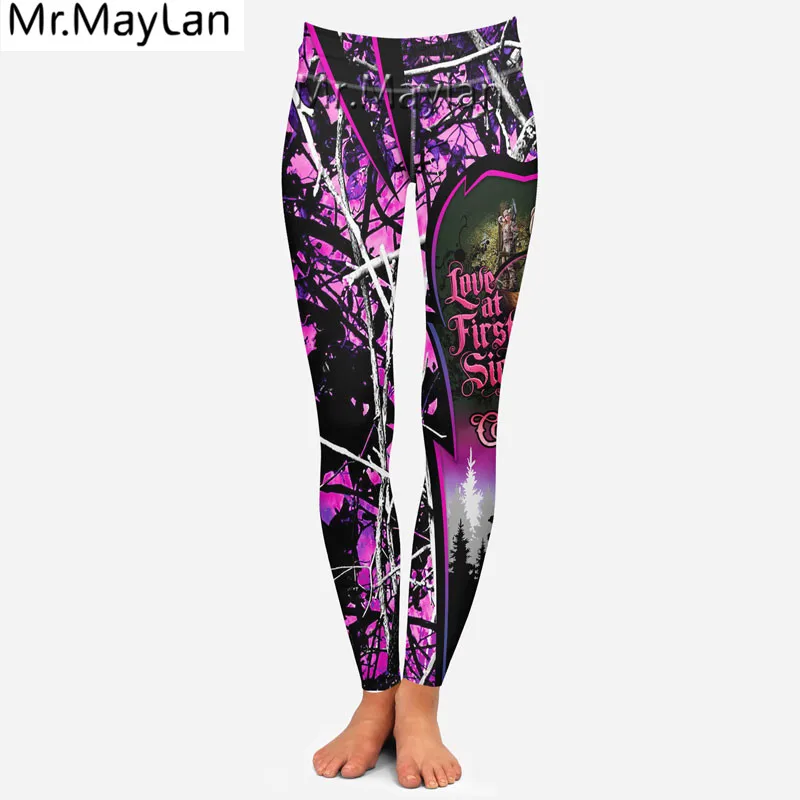 

Newest Style Hollow tanktop & Leggings for women 3D Full printed Deer hunting Fashion sexy vest Female casual Girl Pink clothes