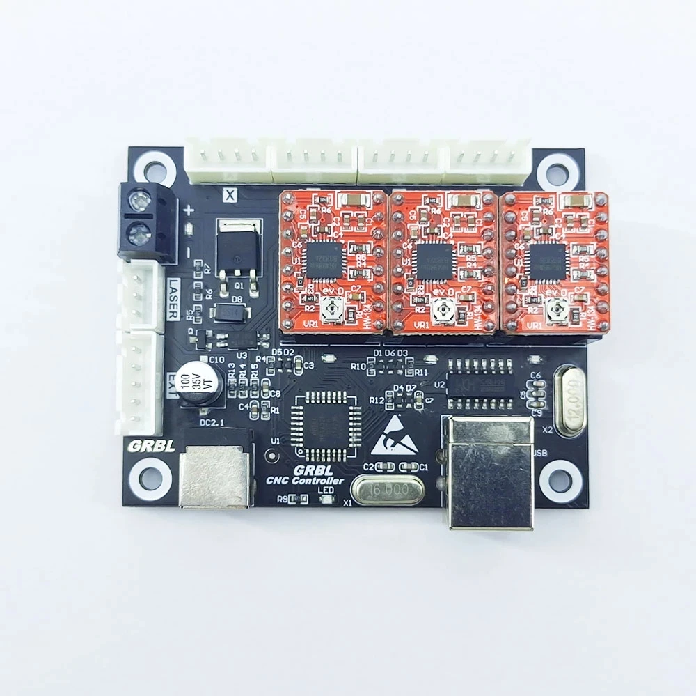 Контроллер ЧПУ GRBL Лазерная USB-связь с Трехосевая плата управления оси X Y Z
