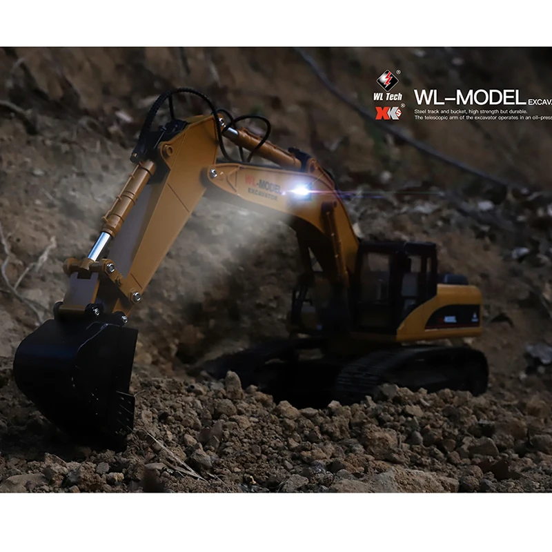WLtoys 16800 1/16 2 4G экскаватор RC автомобиль игрушки для укладки волос 23 канала дорожном
