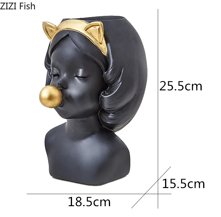 Креативная Скандинавская каучуковая ваза в современном стиле с абстрактными