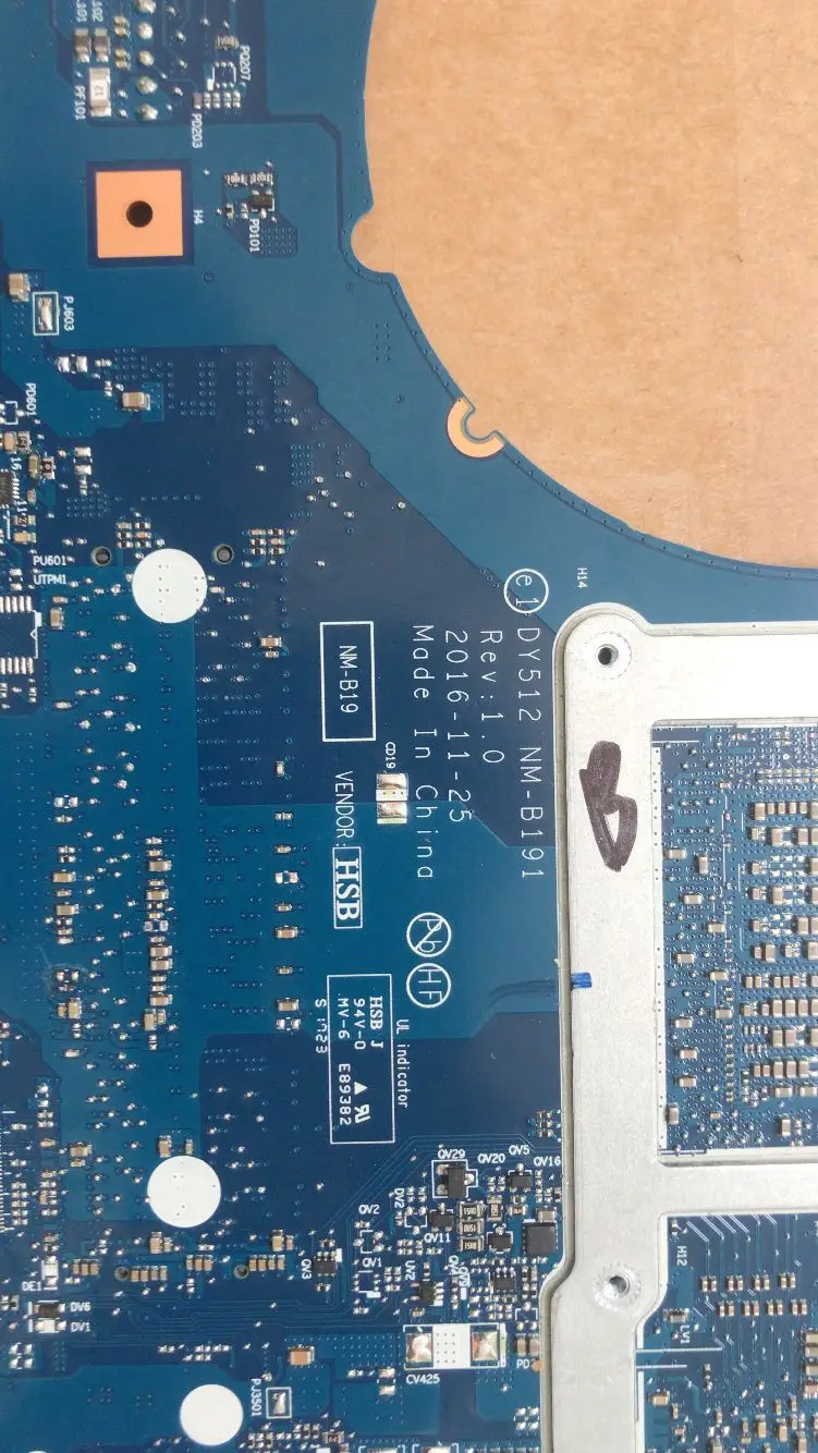 

KEFU DY512 NM-B191 Is Suitable For Lenovo Y520-15IKBN Notebook Motherboard CPU I7 7700HQ GTX1050 DDR4 100% Test Work